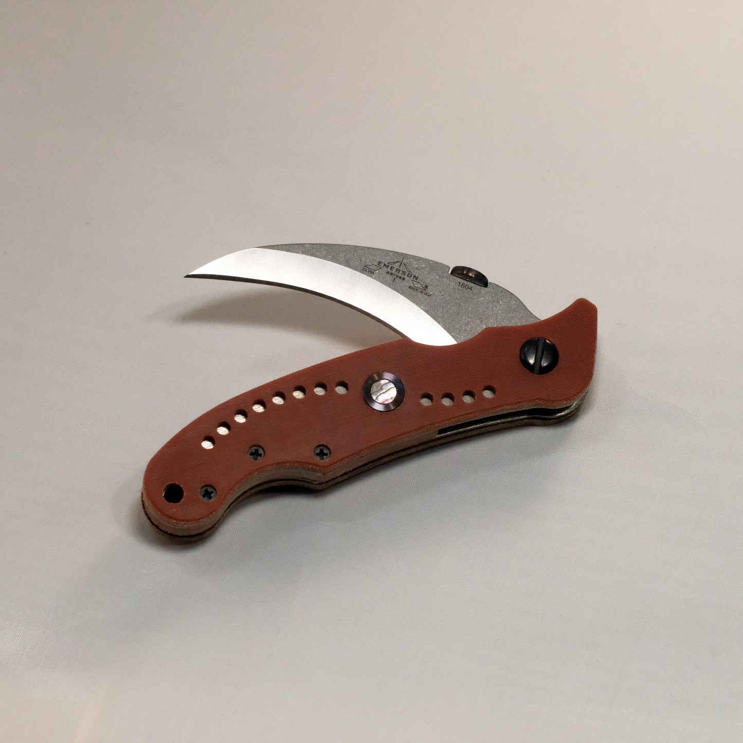 Emerson Knives SCALES: ELVIA - Ti/MOP INLAY