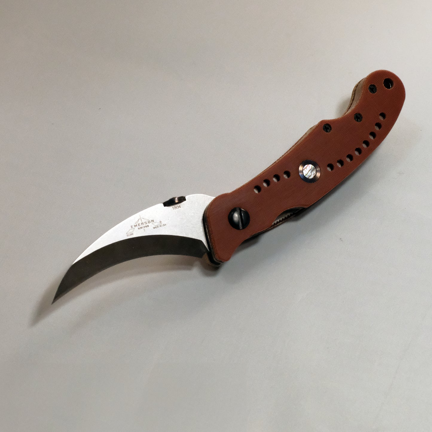 Emerson Knives SCALES: ELVIA - Ti/MOP INLAY