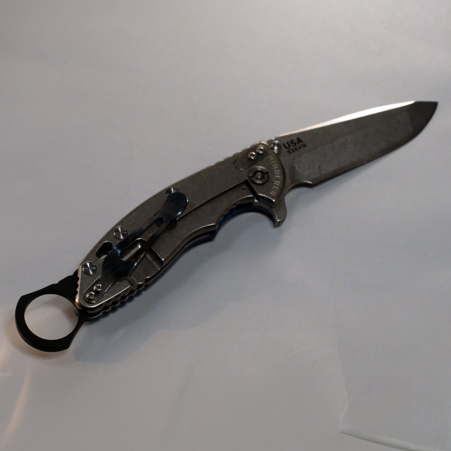 Hinderer Knives BACKSPACER: Bird & Trout XM-18