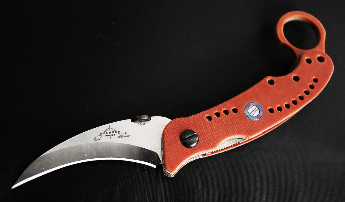 Emerson Knives SCALES: ELVIA - Ti/MOP INLAY